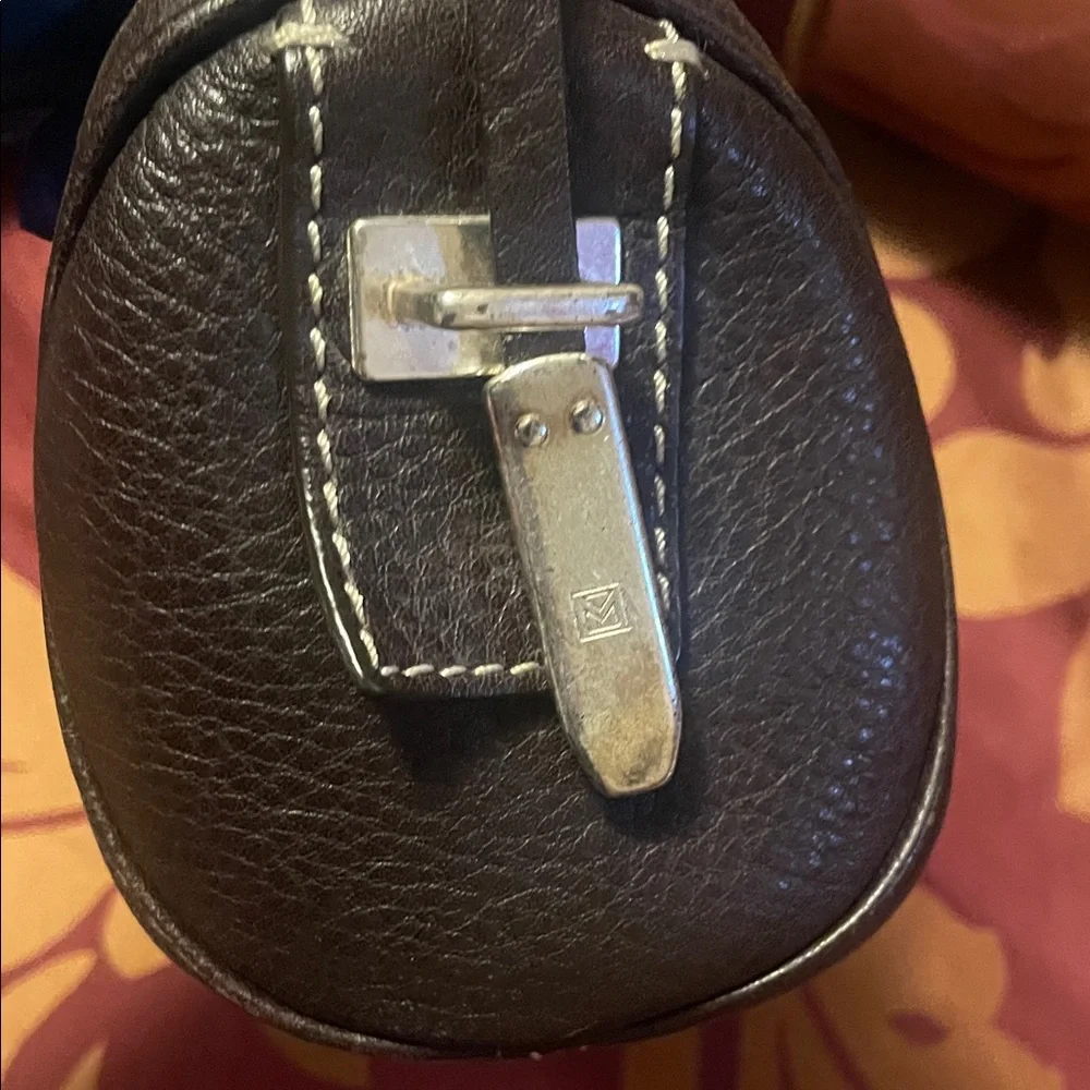 Classic Brown Leather Satchel Handbag